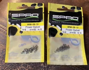 2 Packs Spro Power Swivels SPSB-08-10 Size 8 Test 50lb Quantity 10 - Picture 1 of 1