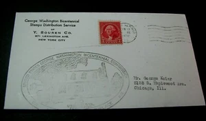 Old Covers George Washington Bicentennial 1932 L488 - Picture 1 of 1