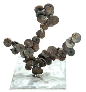 Vintage Abstract Industrial Handmade Stylized Tree Metal Sculpture Modern Art - Picture 1 of 6