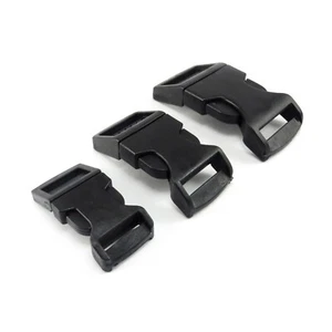 Curved Side Release Acetal Buckles Webbing Bags Dog Collars Clips 15 20 25 mm - Picture 1 of 7
