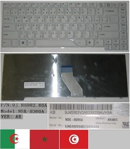 Keyboard qwerty Arabic Aspire AS4710 NSK-H3V0A NSK-H360A 9J.N5982.V0A - Picture 1 of 1