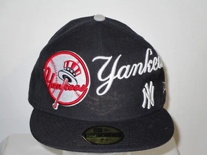 New Era 59Fifty New York NY Yankees Game Fitted Hat (Dark Navy) MLB Cap 7 1/2 - Picture 1 of 11