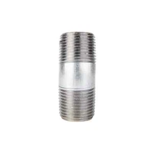 Pezón de tubo galvanizado BMI 1" x 2" 150# NPT roscado UL/FM acero ASTM A53 - Imagen 1 de 1