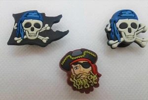 Zapatos Papás Zapatos Dijes: PIRATA AZUL - JUEGO DE 3 PIEZAS - NUEVO - Imagen 1 de 1