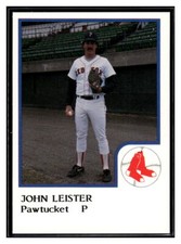 John Leister 1986 ProCards Pawtucket Red Sox #12 Pawtucket Red Sox