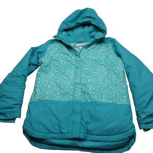 Columbia Jacket Youth XL Teal Hooded Omni-Heat Insulated Mighty Mogul Snow Ski - Picture 1 of 23