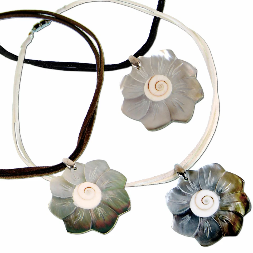 Seestern Halskette exotischer Modeschmuck mit Muschel Anhänger & Magnetverschluß - Bild 1 von 1