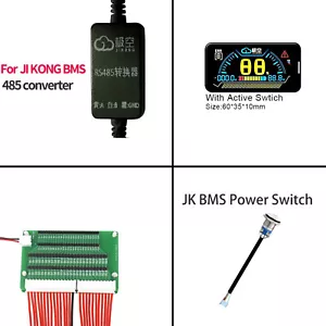 Pantalla LCD para JK BMS/adaptador RS485/Interruptor de alimentación/Cable RS485 a USB - Imagen 1 de 21
