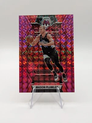Mason Plumlee 2022-23 Panini Mosaic Pink Prizm SP /149 #134 Clippers - Image 1 of 2
