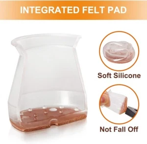 24 Pcs Chair Leg Floor Protectors for Hardwood Floors Silicone Covers to Protect - Picture 1 of 6