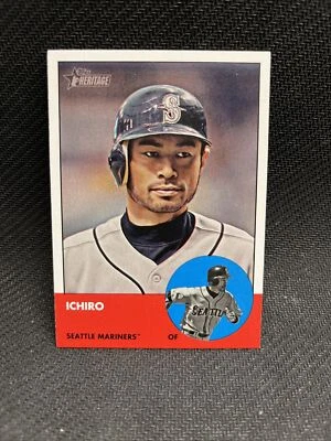 2012 Topps Heritage #491 Ichiro Suzuki HIGH NUMBER SP Mariners - Image 1 of 2