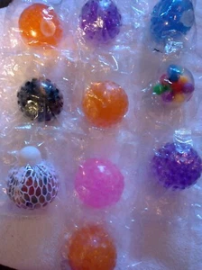 Sensory Stress Balls Set , Squishy 10 Pack Stress Relief Ball Toys Autism, ADD, - Picture 1 of 3