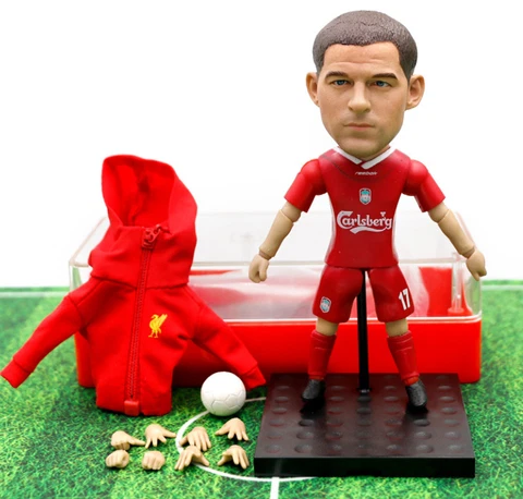 NEW 13cm Cool Toy Star Steven Gerrard Sport Gift Soccer Doll Action Figure Cover