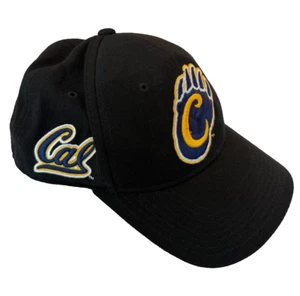 UNIVERSITY OF CALIFORNIA CAL GOLDEN BEARS CAP HAT 7 1/8 FITTED VTG ZEPHYR BLACK - Bild 1 von 11