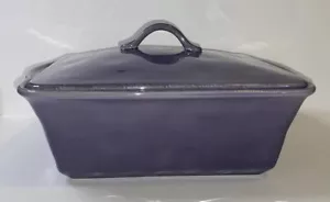 Rachel Ray Handpainted Purple Rectangle Baker Casserole Dish #H016Y, 3.5 Quart - Picture 1 of 9
