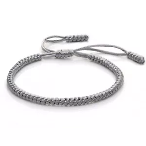 Lucky Knots Rope Bracelets - Adjustable Charm Bracelet Handmade Vintage Bangles - Picture 1 of 31