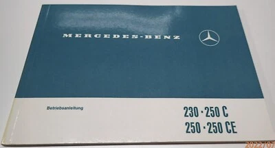   MANUAL DE INSTRUCCIONES MERCEDES W114 230/8-250/8-250C-250CE/8 8/1971    Foto 1 de 4