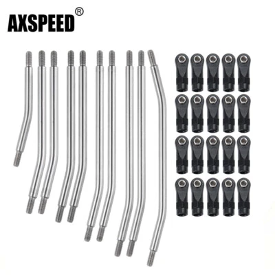 10 Stück Rostfreier Stahl Lenkstangen-Verbindungssatz für Axial SCX10 Crawler - Bild 1 von 4