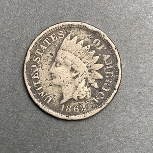 1862 Indian Head Cent  - Picture 1 of 2