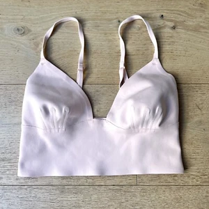 Free People Intimate Free Soft Pink Longline Bralette BH Racerback Clip Gr. S - Bild 1 von 5