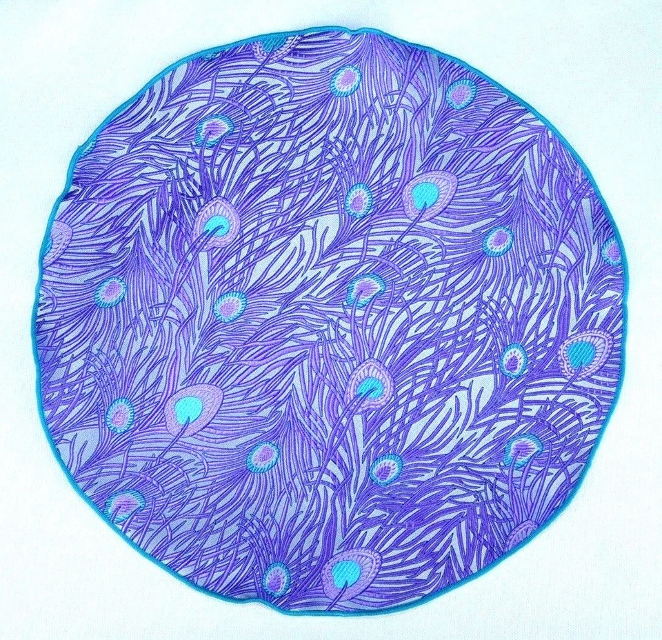 Lord R Colton Masterworks Pocket Round Venice Gray Orchid Silk - $75 Retail New - Image 1 of 2