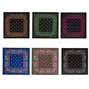 Bandana Paisley alla moda donna uomo sport all'aperto foulard fazzoletto da ballo - Foto 1 di 14