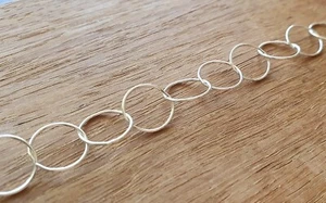 STERLING SILVER 925 HAND CRAFTED CHAIN JEWELLERY NECKLACE EARRING BRACELET - Picture 1 of 2