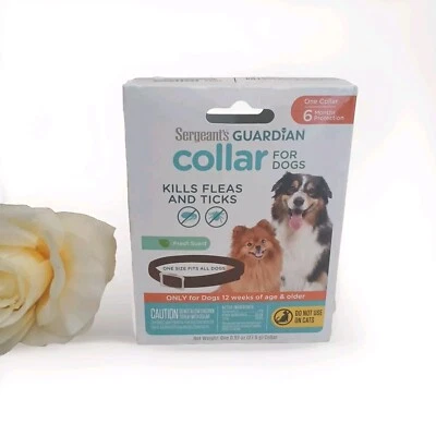 Ошейник Sergeant Guardian для собак убивает тоску и клещей 0,97 унции/27,5 г  - Изображение 1 из 4