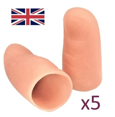 5 x Thumb tip. Magic fake thumb magicians rubber thumb. vanish tricks close up - Image 1 of 4