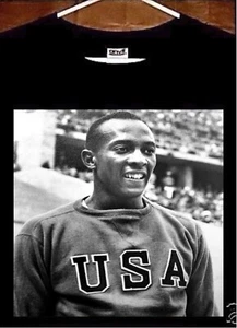 Jesse Owens T Shirt; Track Star Legend Jesse Owens Tee - Picture 1 of 1