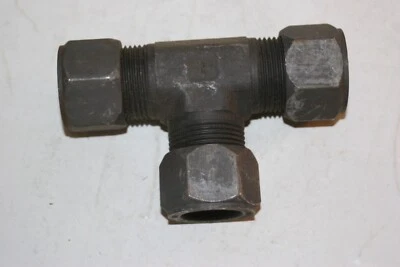 1" Tube Steel Hydraulic Tee Union Fitting Parker 16 JBU-S - Image 1 of 4