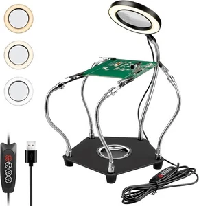 Helping Hands Soldering Station Lytool Third Hand Soldering Tool with 3X - Picture 1 of 11
