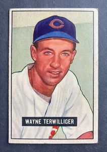 1951 Bowman #175 Wayne Terwilliger (Chicago Cubs) - Picture 1 of 2