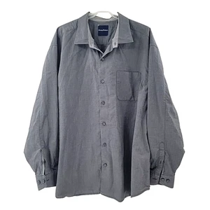 Camicia uomo Tommy Bahama 2XB blu a pois manica lunga con bottoni camp hawaiana - Foto 1 di 5