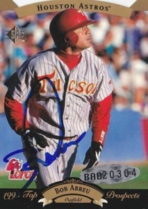 1995 Upper Deck SP Top Prospects Bob Abreu Astros / Mets  Autograph Rookie