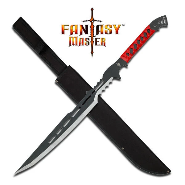 Fantasy Master Red Guardian Sword 28" Full Tang lâmina de aço inoxidável + bainha - Imagem 1 de 1