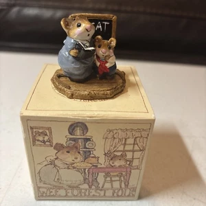 Wee Forest Folk M-73 Miss Teach And Pupil WFF Mouse Petersen (retirado 1984) - Imagen 1 de 4