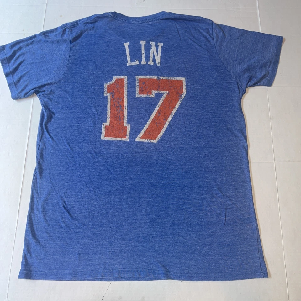 Camisa de baloncesto Jeremy Lin #17 New York Knicks NYK NYC grande retro vintage Foto 1 de 4