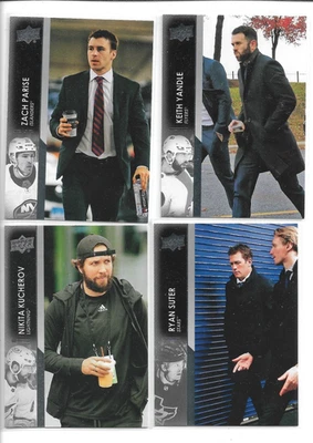 2021-22 UPPER DECK  SUIT VARIATION 4 LOT KUCHEROV,SUTER,PARISE,YANDLE - Image 1 of 2