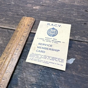 RACV Vintage Membership Card Circa 1950 - Picture 1 of 5