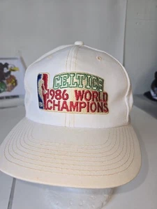 Vintage Boston Celtics 1986 World Champions Sports Specialties Snapback Hat Be - Picture 1 of 9