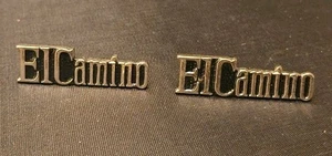(2) Vintage Automotive Lapel Pin Lot Emblem EL Camino GM Official Script - Picture 1 of 9