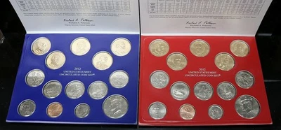 2012 P&D US  Mint Set Sealed Unc with Envelopes & COAs 28 Coins Orig Box #1420 - Image 1 of 4