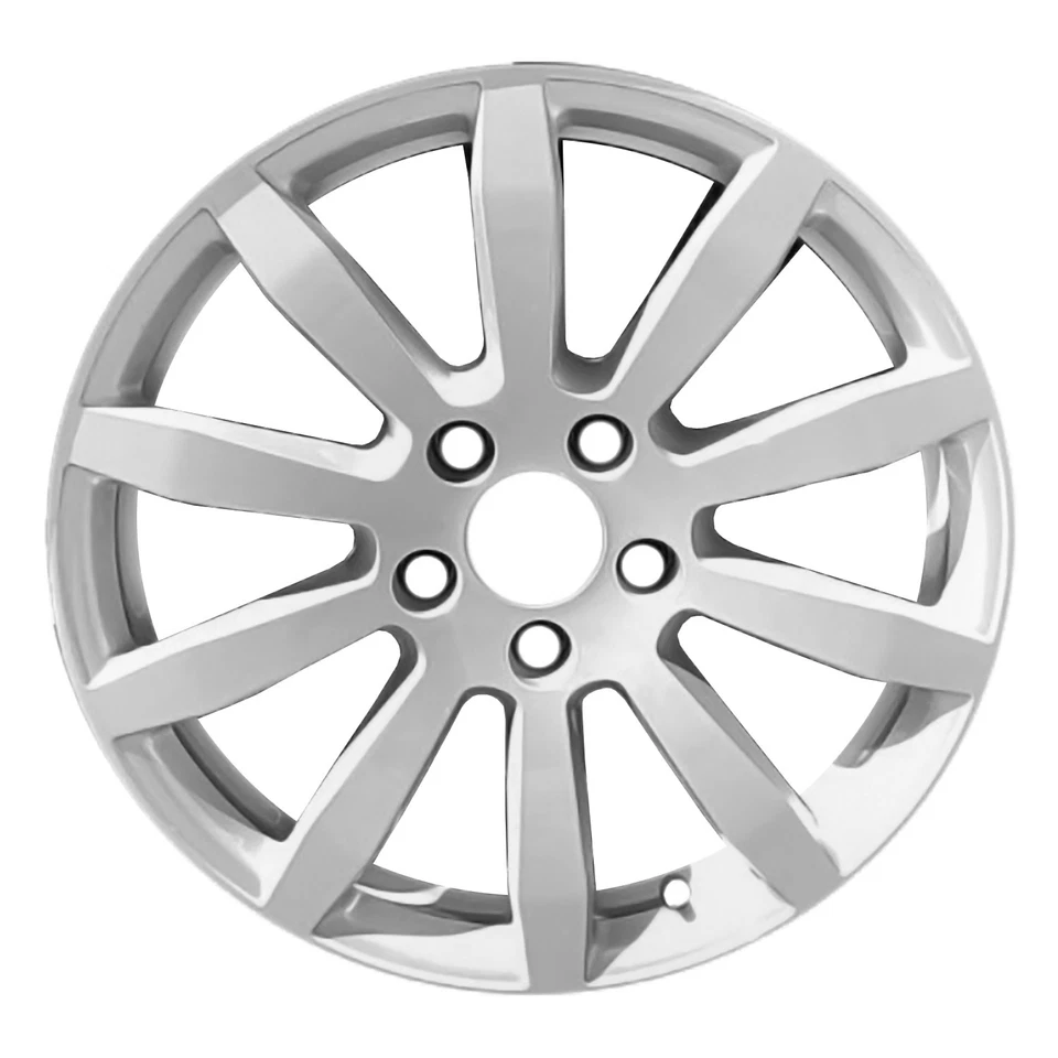 19x9.5 10 Spoke Rear Alloy Wheel Painted Light Silver Metallic 560-67566 - Image 1 of 1