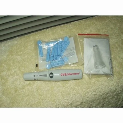 Dispositivo de punción universal cvs pharmacy y tapa ast con manual 10 lancetas Foto 1 de 3