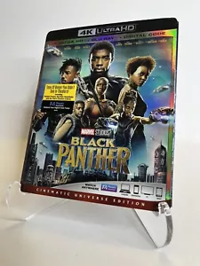 Black Panther 2018 Ultra HD, Blu-Ray, Digital Code (May be expired) W/Slipcover - Imagen 1 de 4