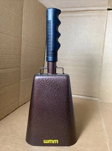 Campana de vaca de metal grande WMM 11" con mango de goma deportes animado equipo fuerte GENIAL - Imagen 1 de 11