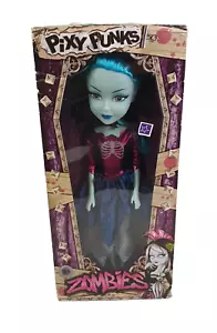 Pixy Punks Zombies Fashion Doll With Blue Hair/Multicoloured, 49 cm, New In Box - Picture 1 of 7