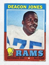 Deacon Jones 1971 Topps #209 Sports NFL HOF Rams Vintage Trading Card