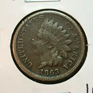 1863 Indian Head Cent - Picture 1 of 2